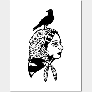 Crow Lady Posters and Art